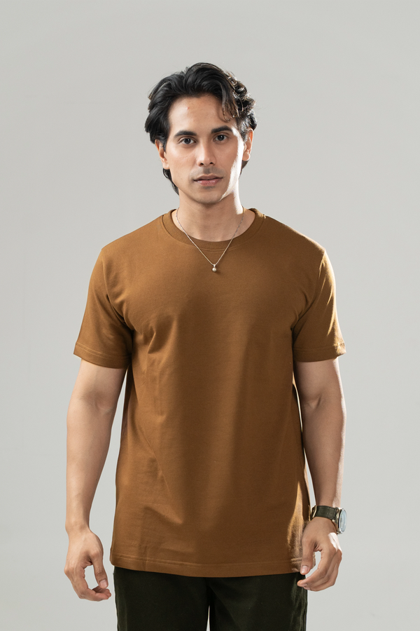 Grounded Mocha Tee