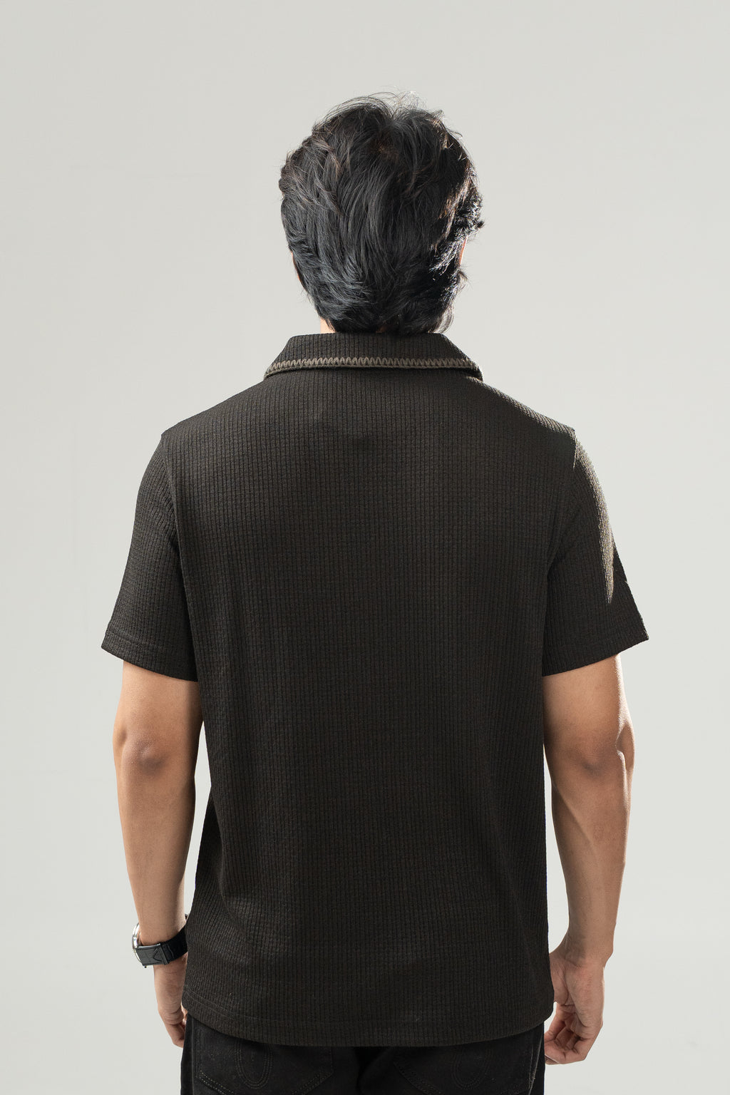 Textured Black Knit