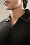 Textured Black Knit