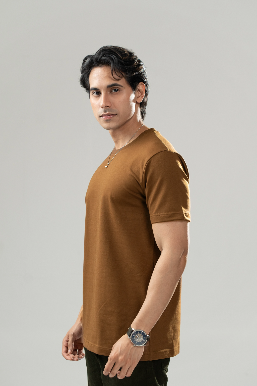 Grounded Mocha Tee